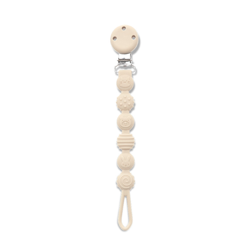 Κλιπ Πιπίλας Σιλικόνης Lorelli Natural Beige