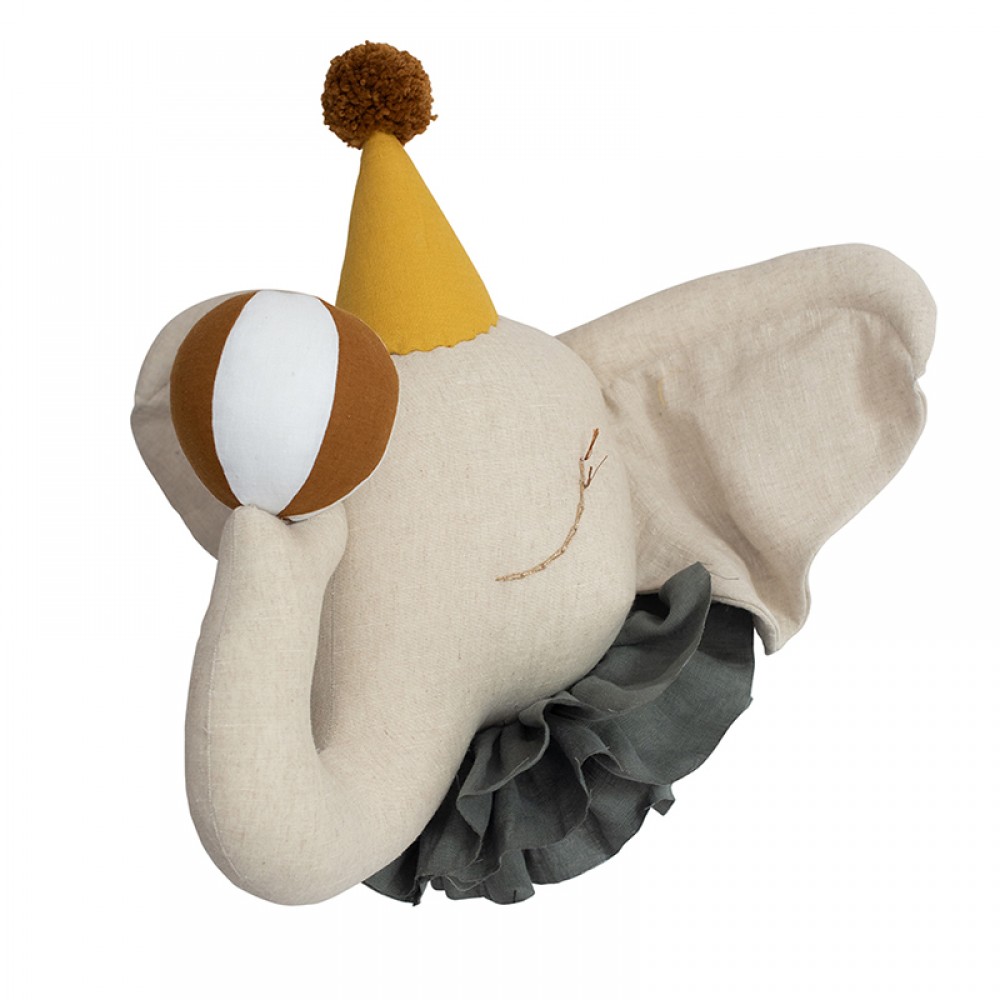 Χειροποίητο Kρεμαστό Tοίχου Love me Decoration Elephant Circus Yellow Cap Χειροποίητο Kρεμαστό Tοίχου Love me Decoration Elephant Circus Yellow Cap