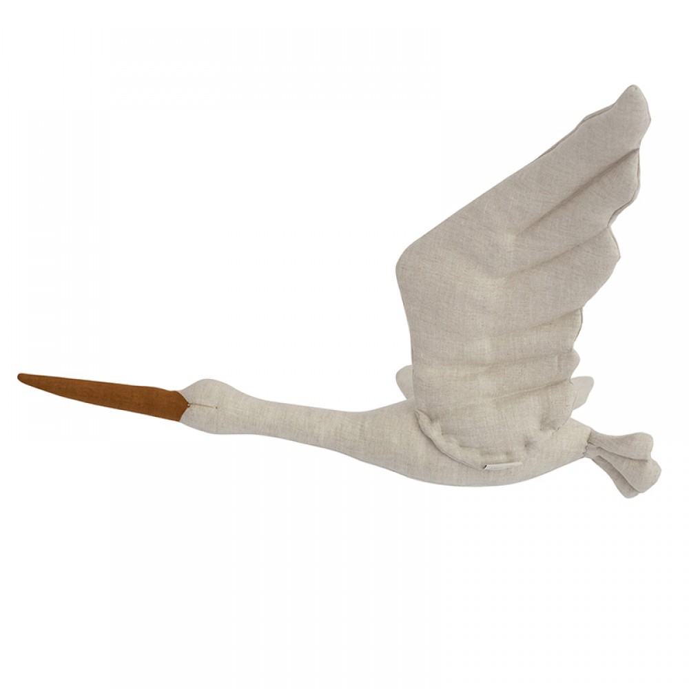 Χειροποίητο Kρεμαστό Tοίχου Love me Decoration Stork Beige Χειροποίητο Kρεμαστό Tοίχου Love me Decoration Stork Beige