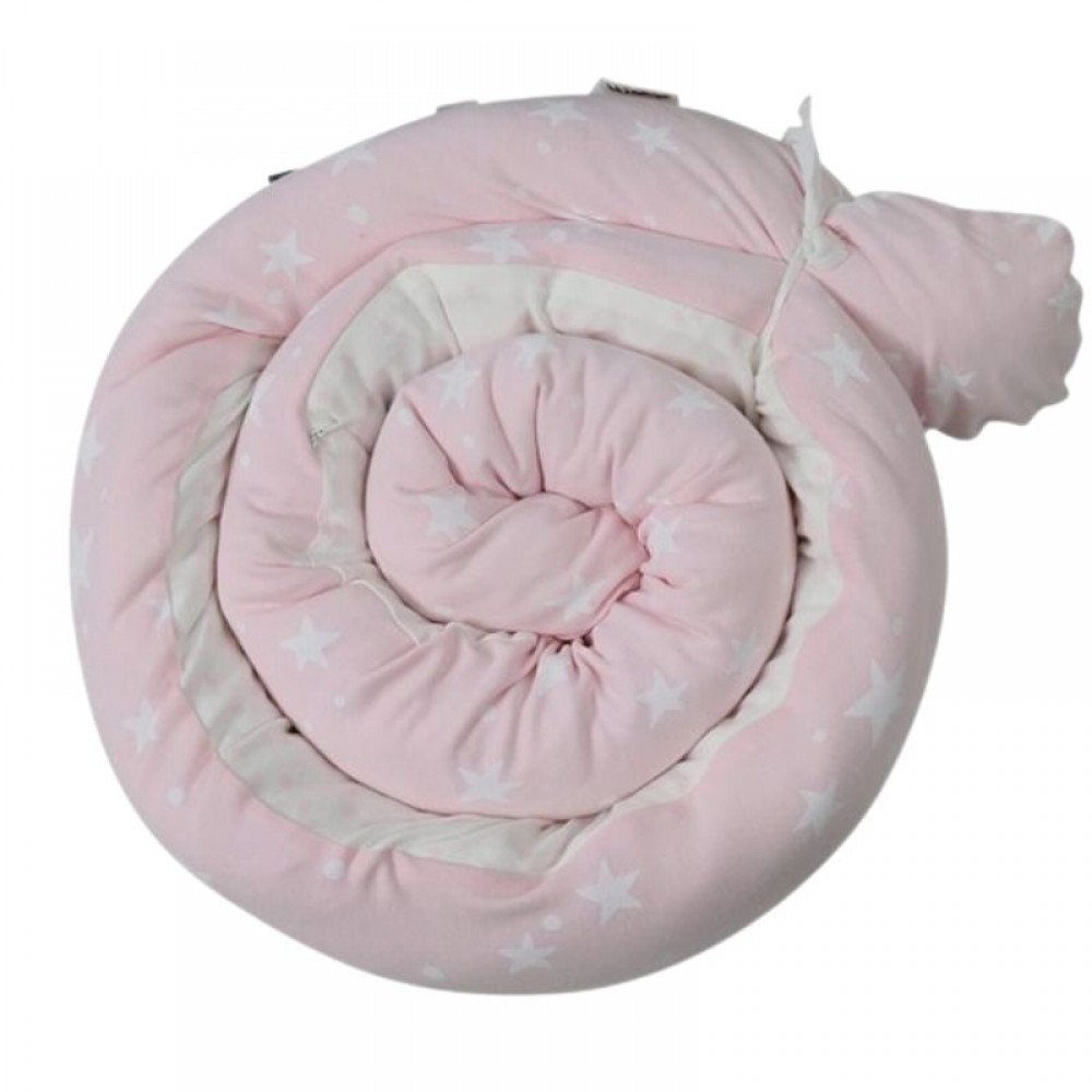 Πολυχρηστικό Μαξιλάρι Minene Snuggly Snake Cotton Pink Stars