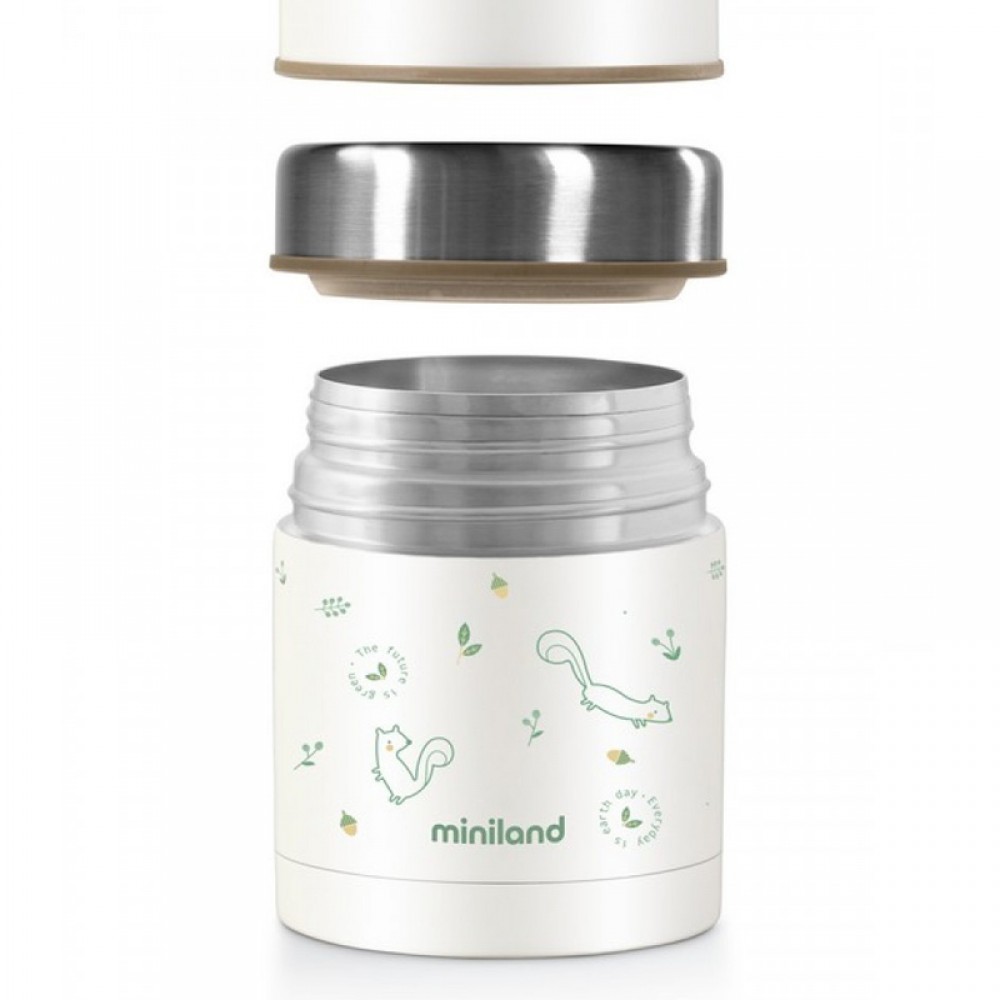 Θερμός Φαγητού Miniland Natur Food Thermos 600ml Chip