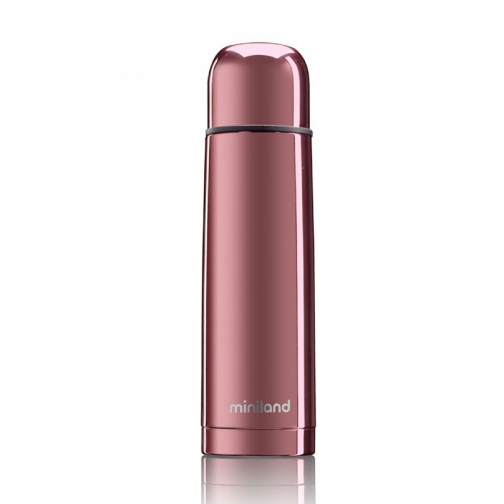 Θερμός Υγρών Ανοξείδωτος Miniland Deluxe Thermos 500ml Rose Gold