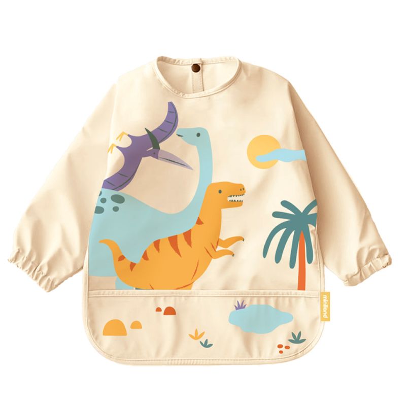 Αδιάβροχη Σαλιάρα με μανίκια Miniland Soft Biby Jurassic