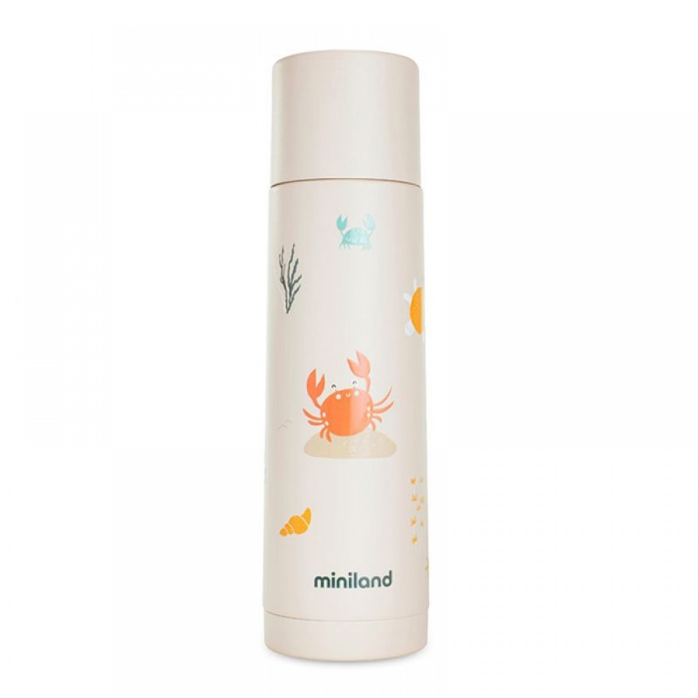 Θερμός Υγρών Ανοξείδωτος Miniland Ocean Crab 500ml Θερμός Υγρών Ανοξείδωτος Miniland Ocean Crab 500ml