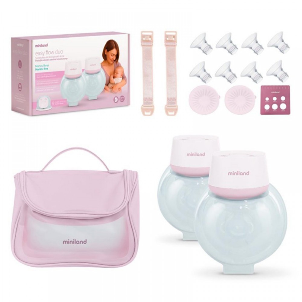 Διπλό Φορητό Ηλεκτρικό Θήλαστρο Miniland Easy Flow Duo