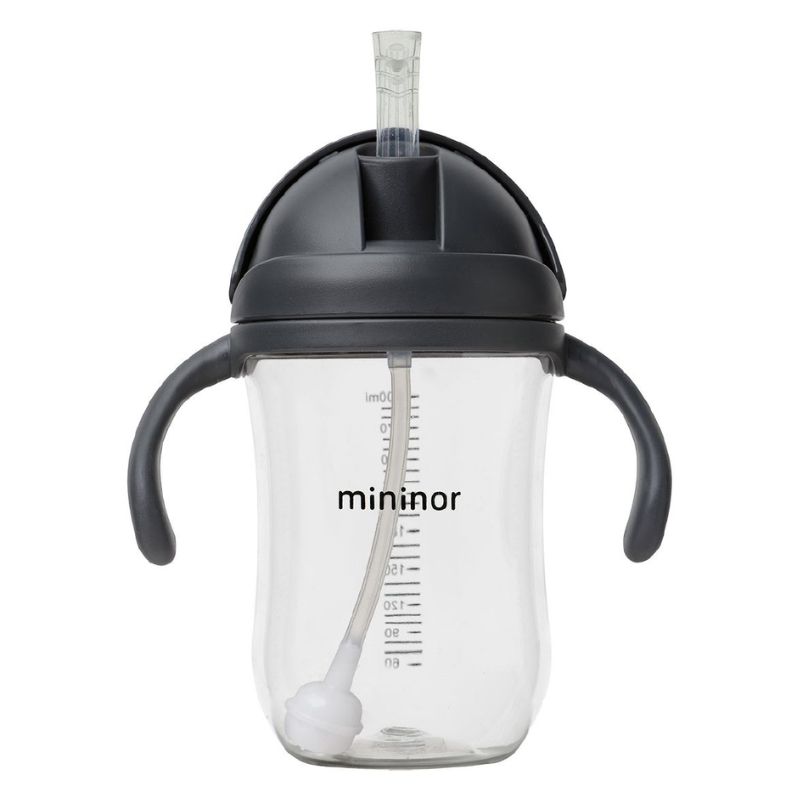 Εκπαιδευτικό Ποτηράκι με Καλαμάκι Mininor Black Raven