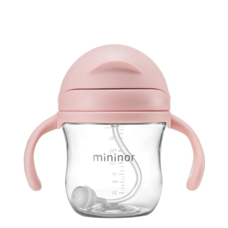 Κύπελλο με Καλαμάκι Mininor Pink 220ml