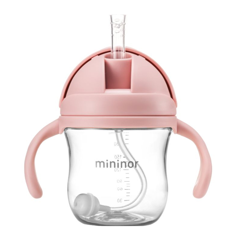 Κύπελλο με Καλαμάκι Mininor Pink 220ml