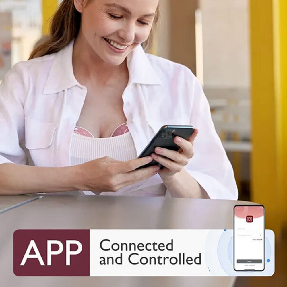 Ηλεκτρικό Φορητό Θήλαστρο Momcozy M9 Hands Free Διπλής Άντλησης Red