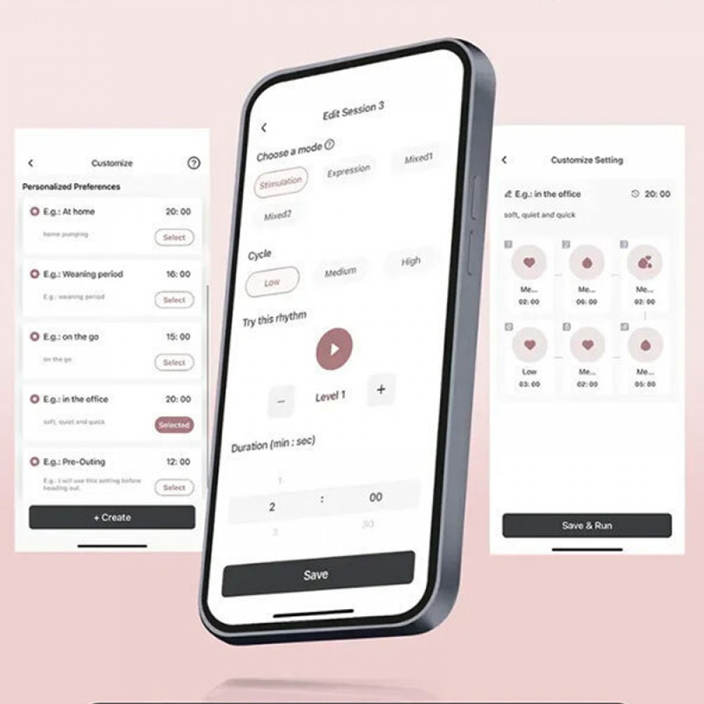 Ηλεκτρικό Φορητό Θήλαστρο Momcozy M9 Hands Free Διπλής Άντλησης Red