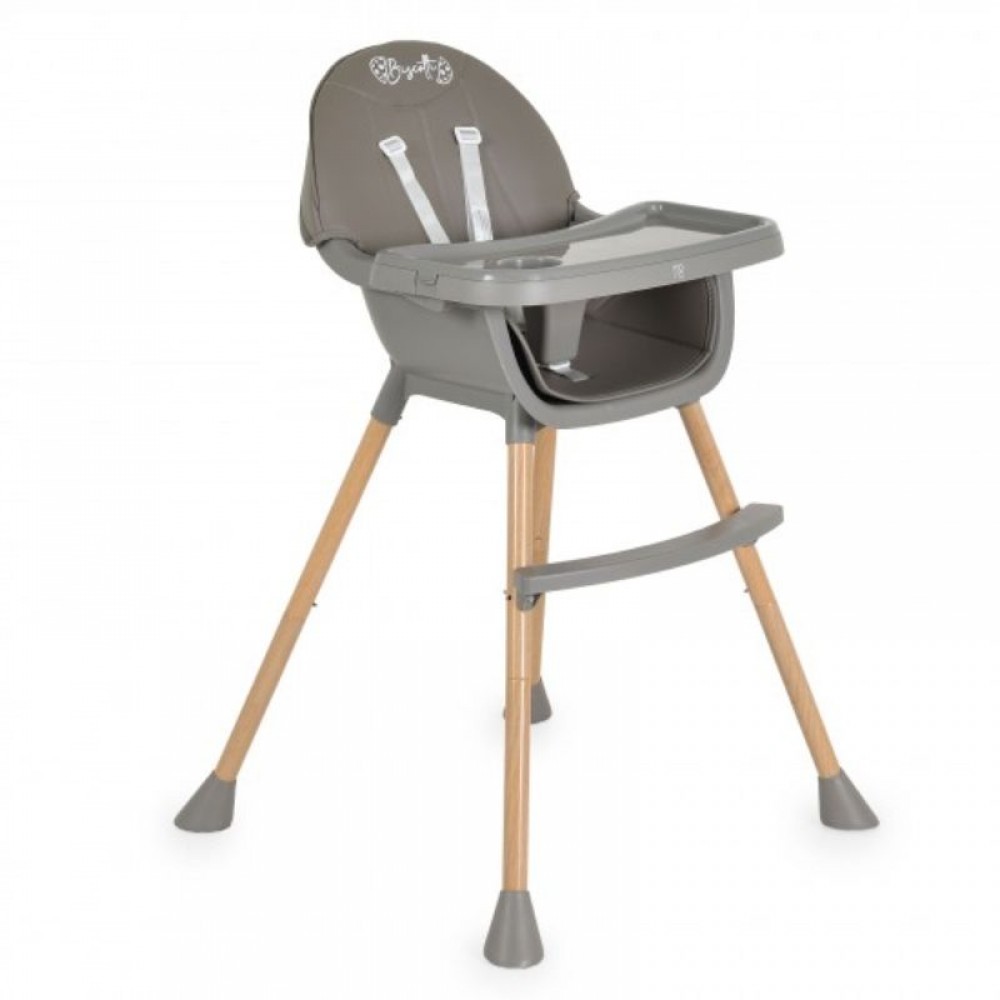 Κάθισμα Φαγητού Moni Biscotti 2in1 Grey Κάθισμα Φαγητού Moni Biscotti 2in1 Grey