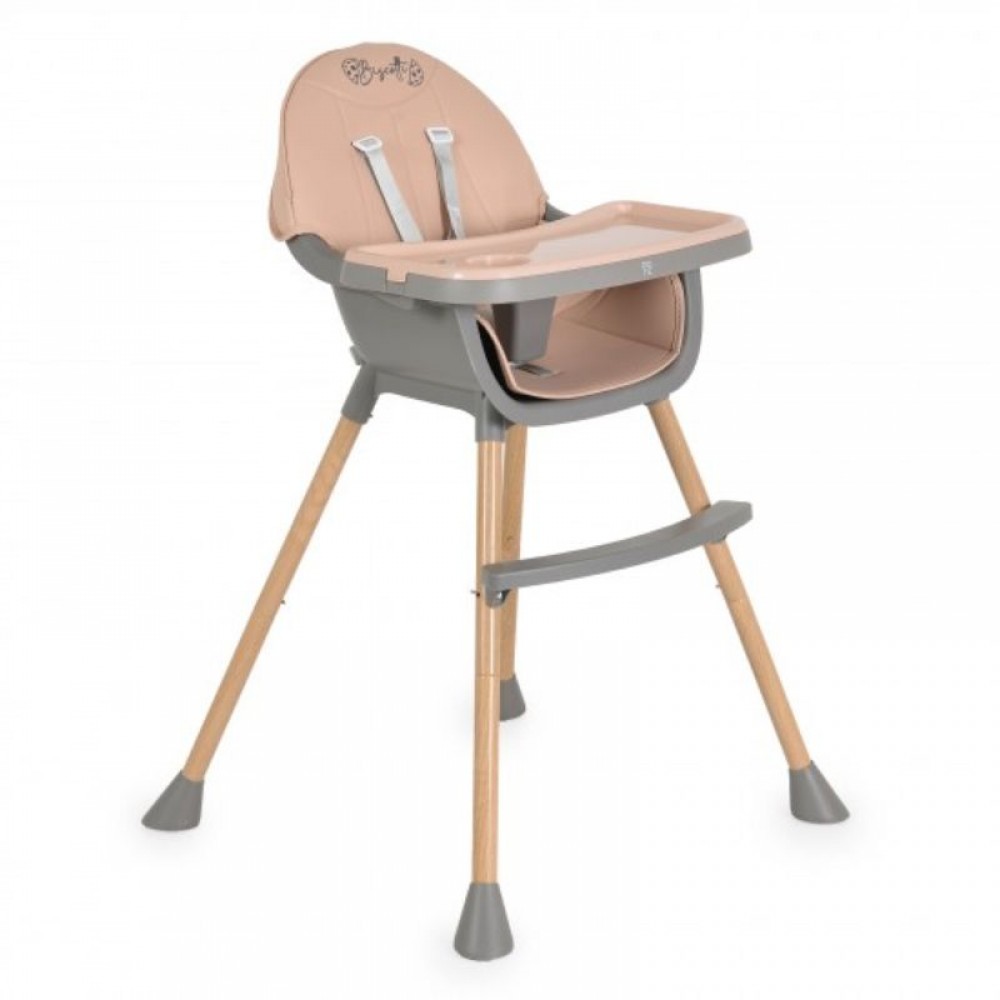 Κάθισμα Φαγητού Moni Biscotti 2in1 Pink Κάθισμα Φαγητού Moni Biscotti 2in1 Pink