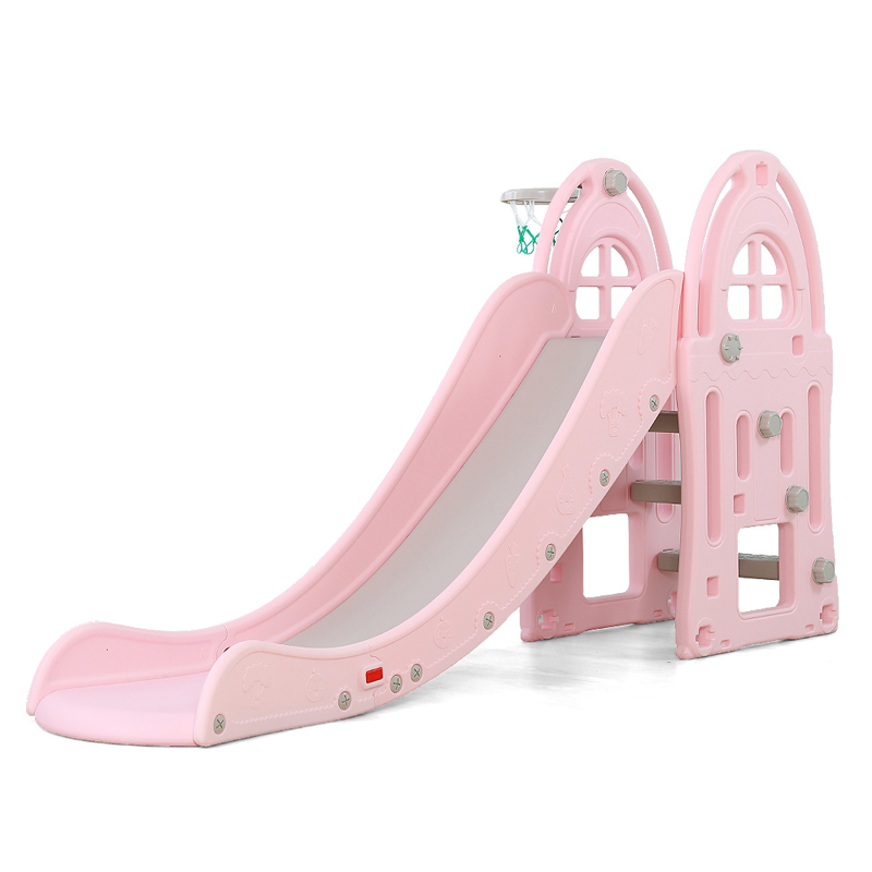 Παιδική Τσουλήθρα με Μπασκέτα Moni Garden 18016 Slide Alegra Pink