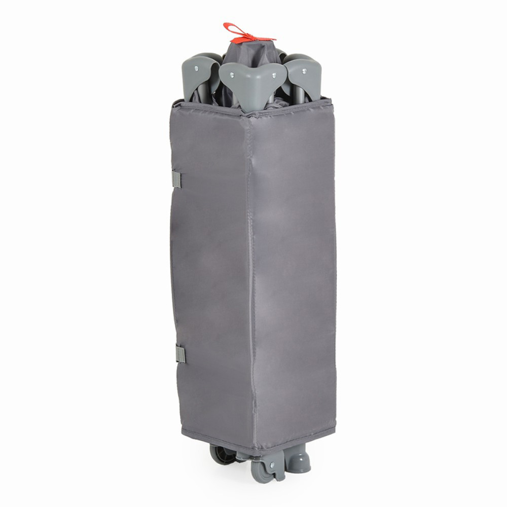 Παρκοκρέβατο Moni 1 Layer Uno Grey