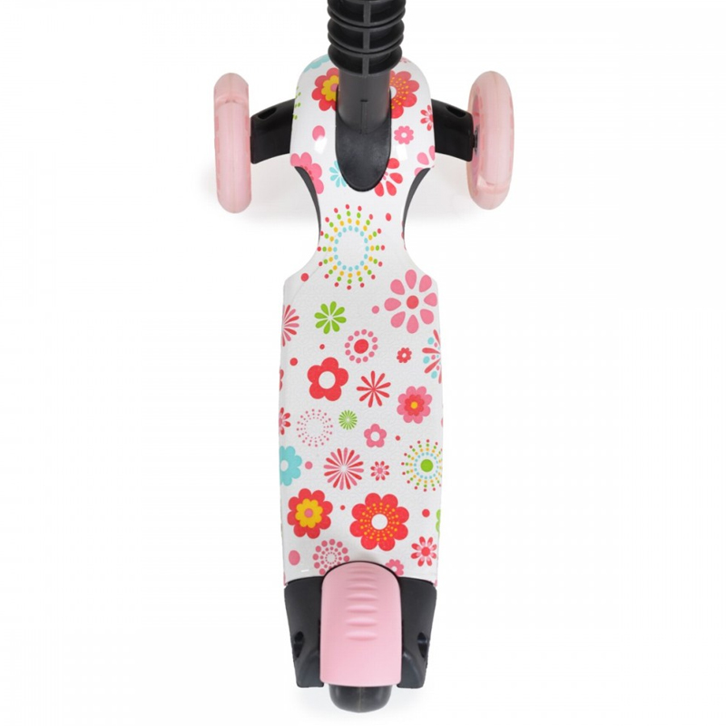 Πατίνι με κάθισμα και χειρολαβή γονέα Moni Lollipop Scooter Pink