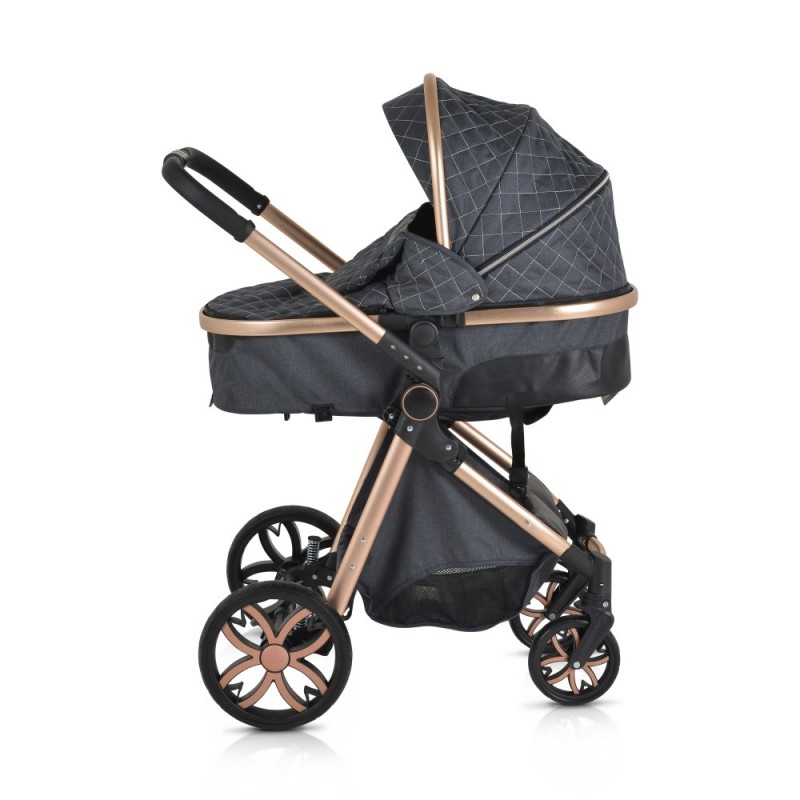 Πολυκαρότσι Moni Alma 2in1 Black