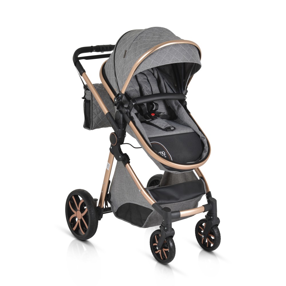 Πολυκαρότσι Moni Alma 2in1 Dark Grey