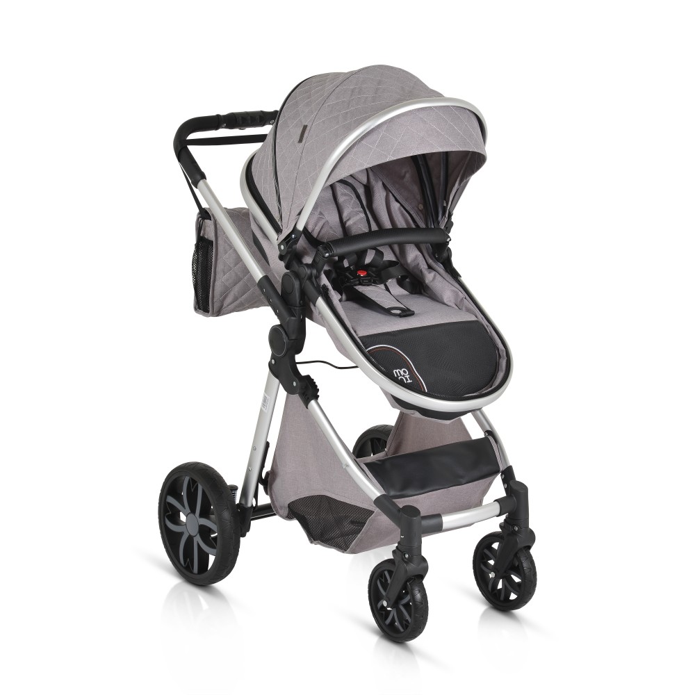 Πολυκαρότσι Moni Alma 2in1 Light Grey