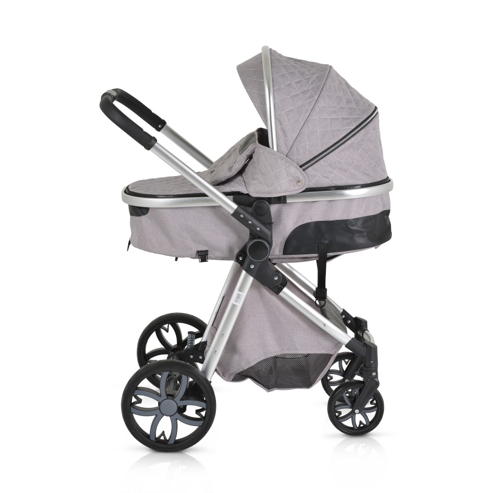 Πολυκαρότσι Moni Alma 2in1 Light Grey