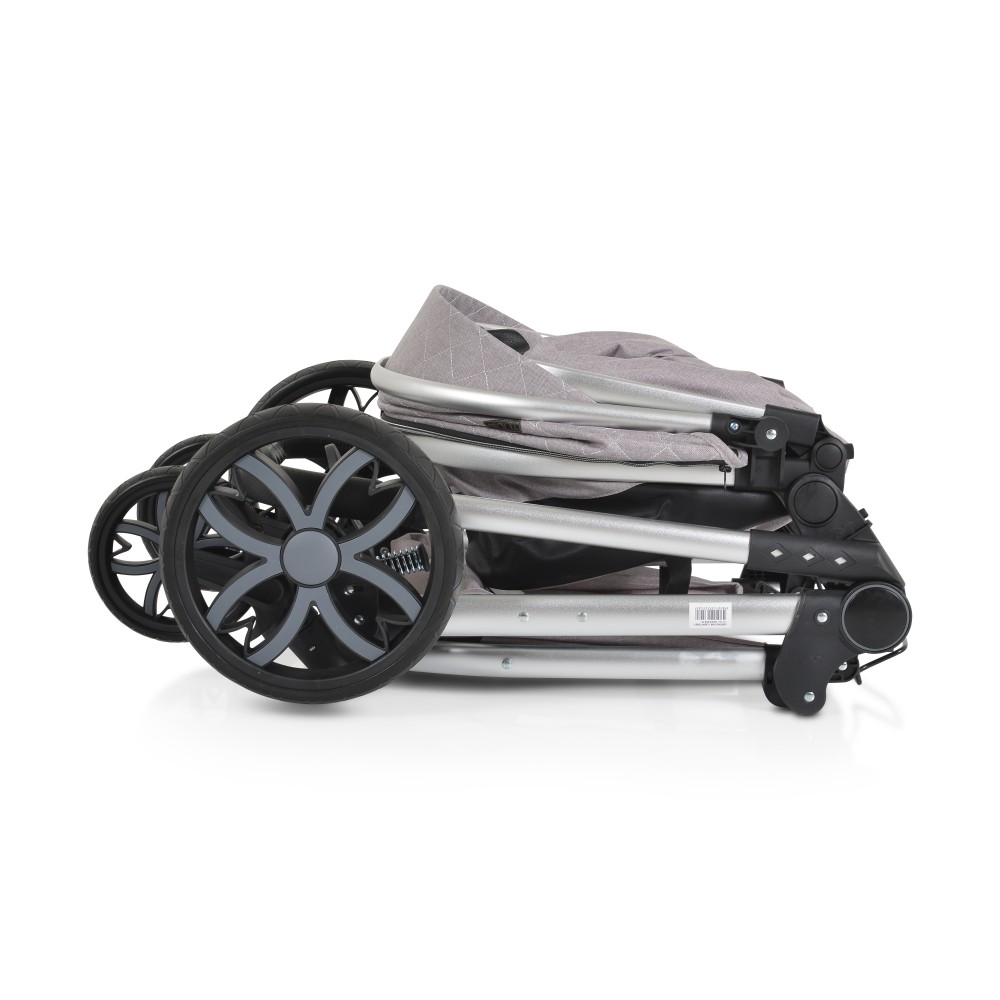 Πολυκαρότσι Moni Alma 2in1 Light Grey