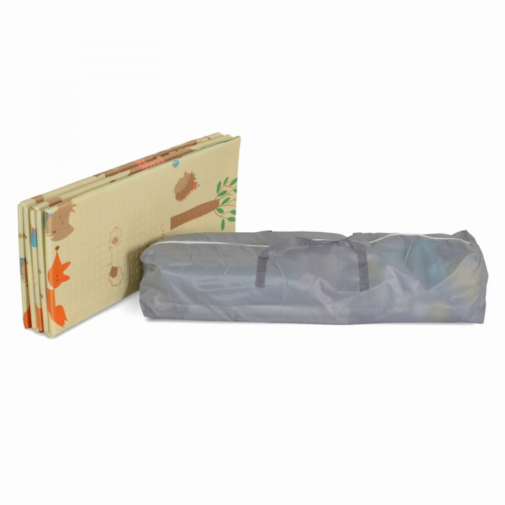 Πάρκο Ορθογώνιο Moni GameZone 180x200 με Χαλάκι & 60 μπαλάκια Beige