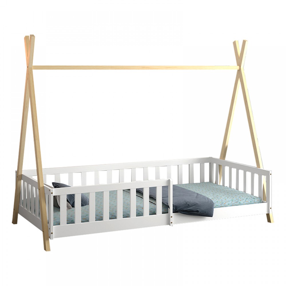 Κρεβάτι Montessori 90x190 Munk Natural / White