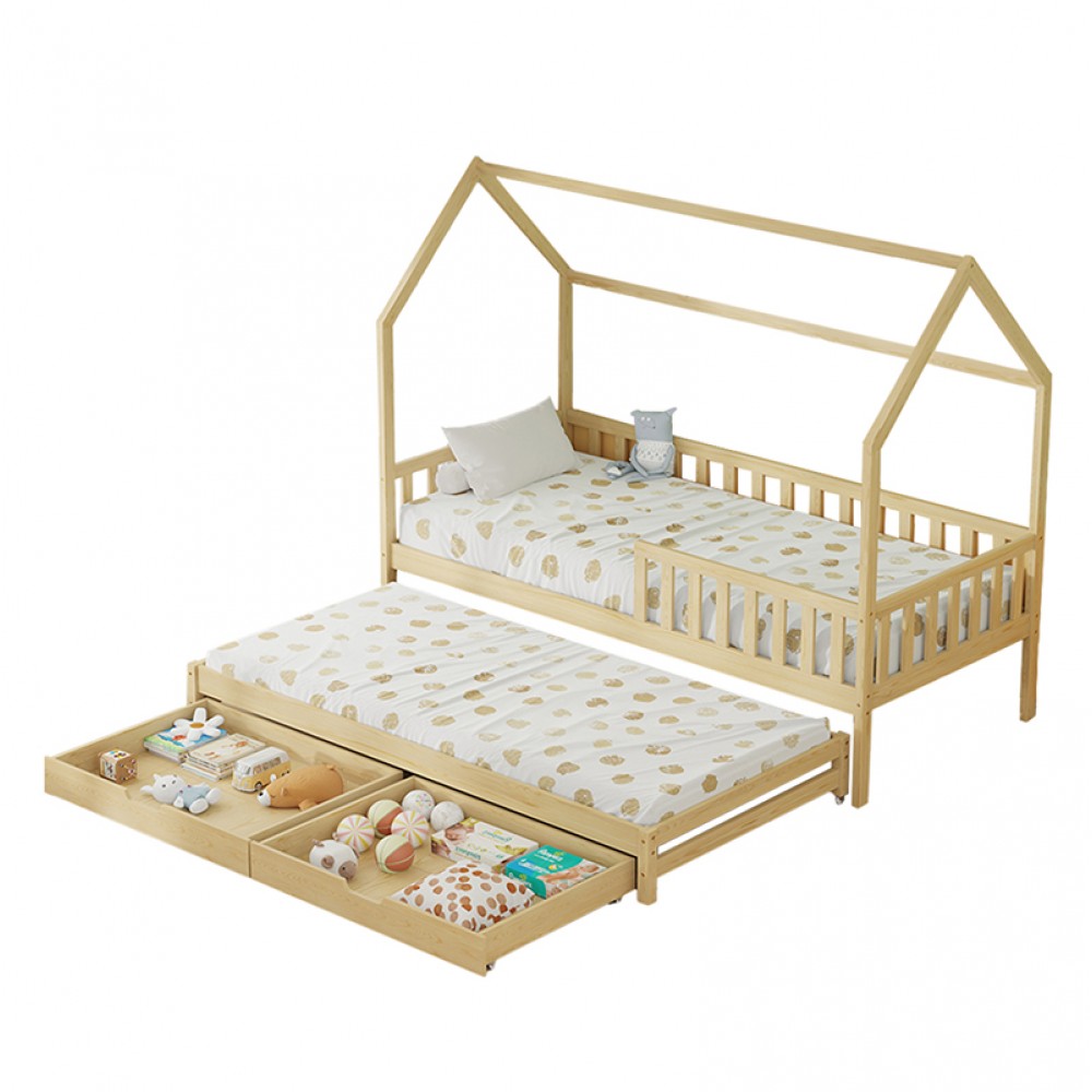 Κρεβάτι Montessori Phyllis 3in1 Natural
