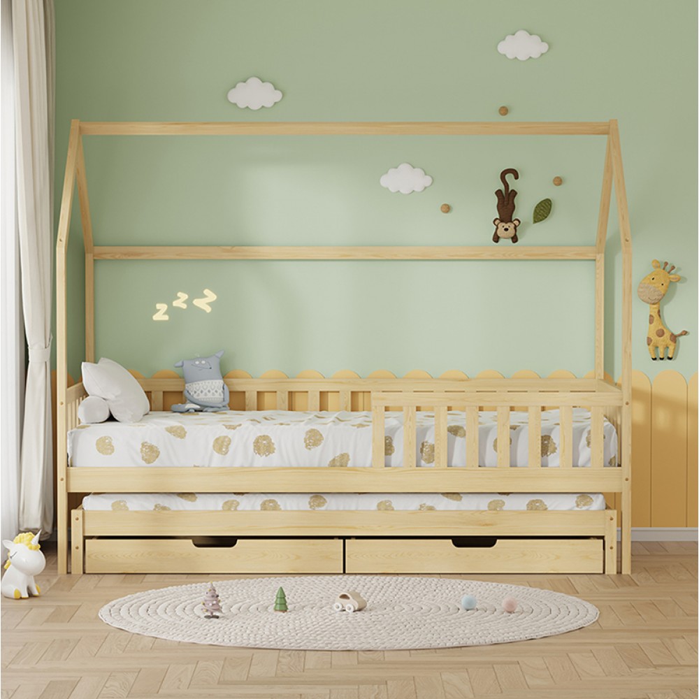 Κρεβάτι Montessori Phyllis 3in1 Natural