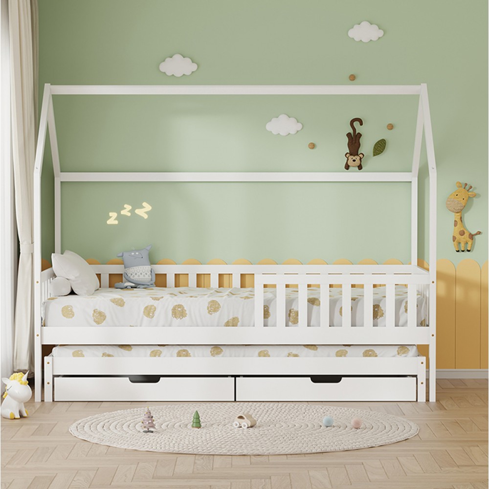 Κρεβάτι Montessori Phyllis 3in1 White