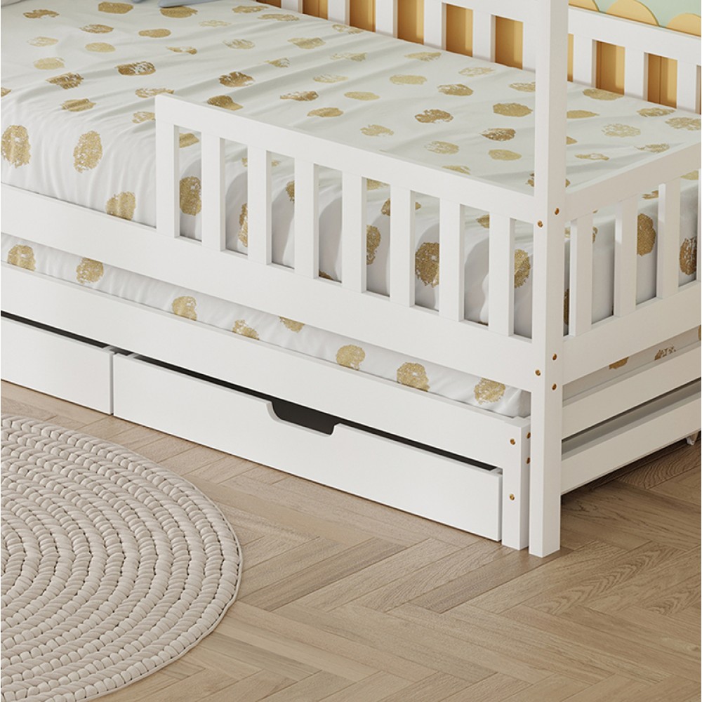 Κρεβάτι Montessori Phyllis 3in1 White