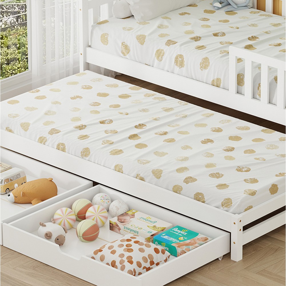 Κρεβάτι Montessori Phyllis 3in1 White
