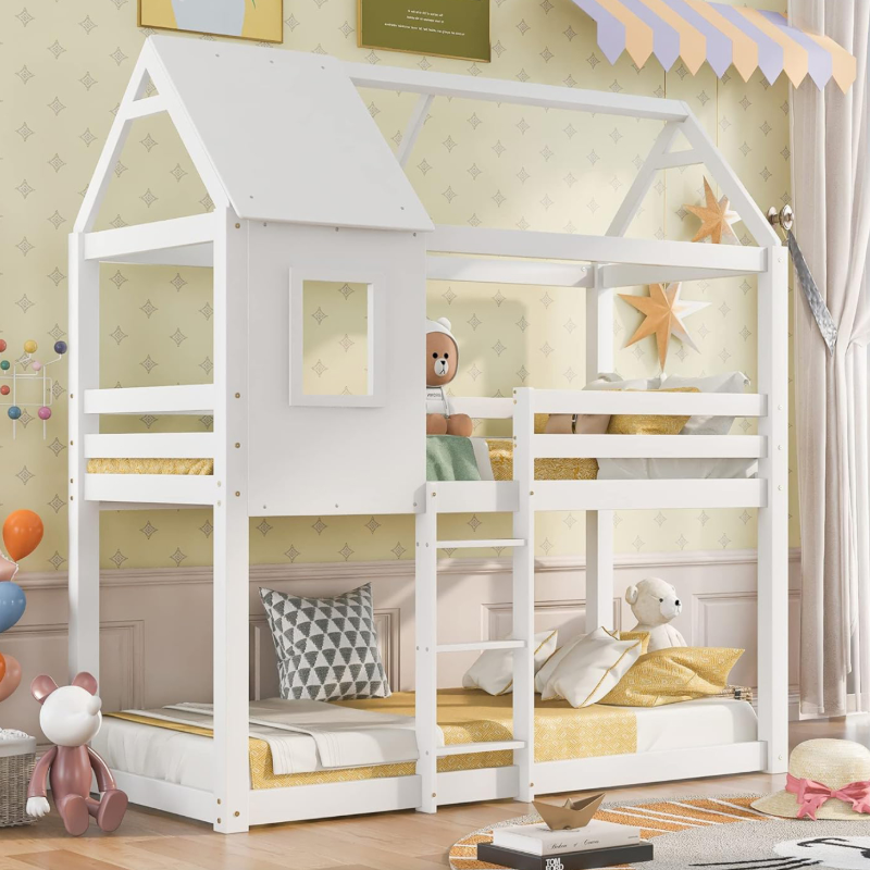 Κουκέτα Montessori HomeMarkt 90x190 Hood White