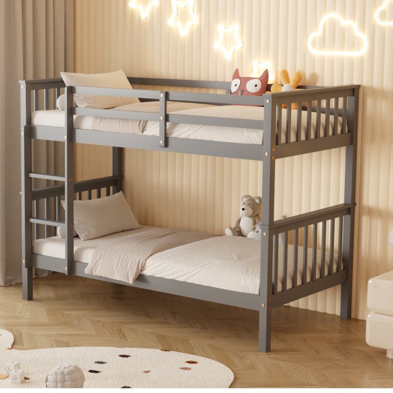 Κουκέτα Montessori HomeMarkt 90x190 Lantai Grey