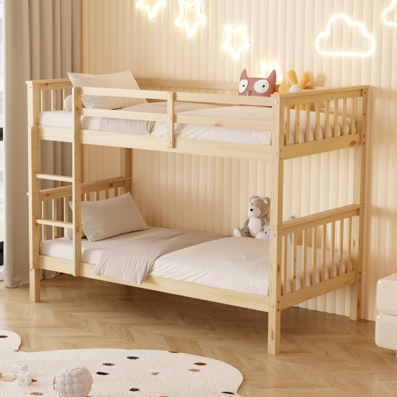 Κουκέτα Montessori HomeMarkt 90x190 Lantai Natural