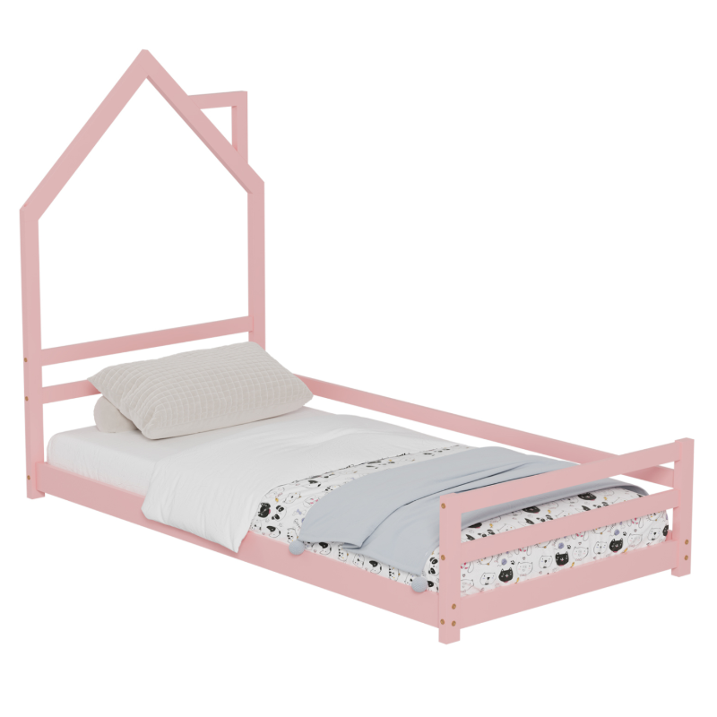 Κρεβάτι Montessori HomeMarkt 90x190 Houser Pink