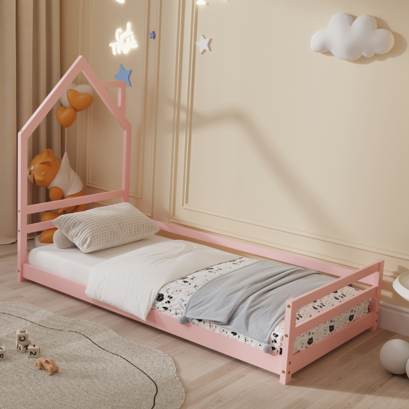 Κρεβάτι Montessori HomeMarkt 90x190 Houser Pink