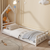 Κρεβάτι Montessori HomeMarkt 90x190 Houser White Κρεβάτι Montessori HomeMarkt 90x190 Houser White