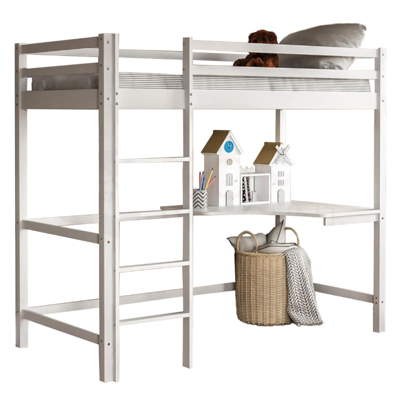 Κρεβάτι Montessori με Γραφείο HomeMarkt 90x190 Akron White