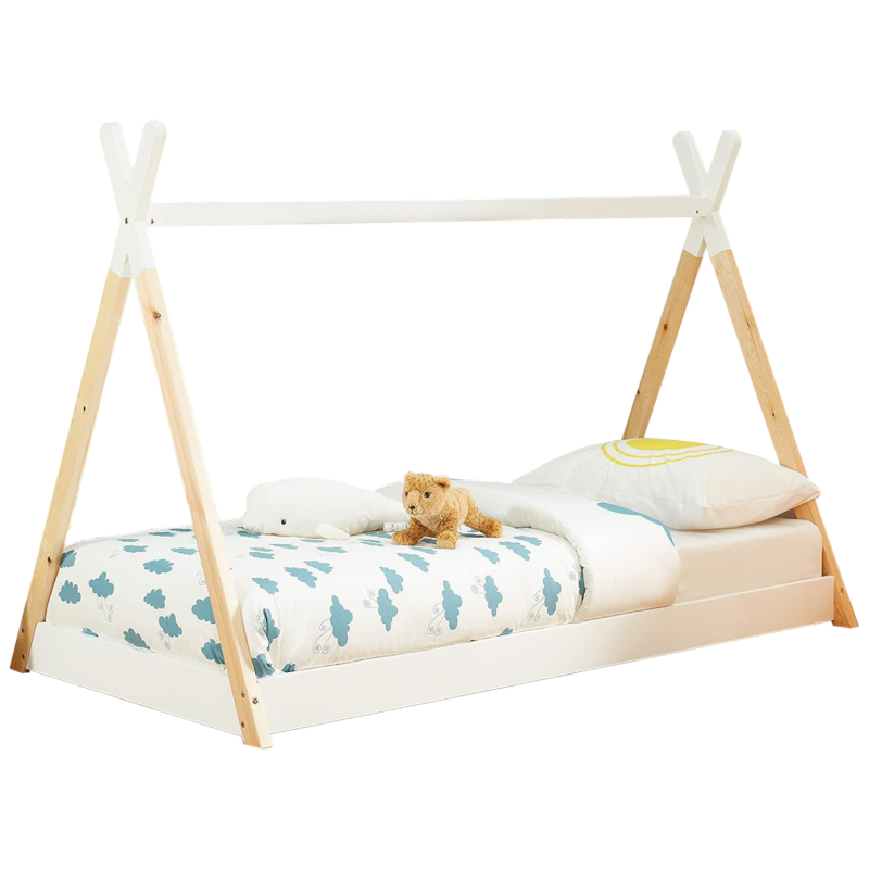 Κρεβάτι Montessori 90x190 Natural Munk White 