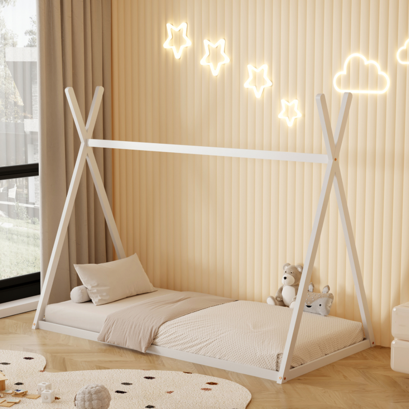 Κρεβάτι Montessori 90x190 Munk White 