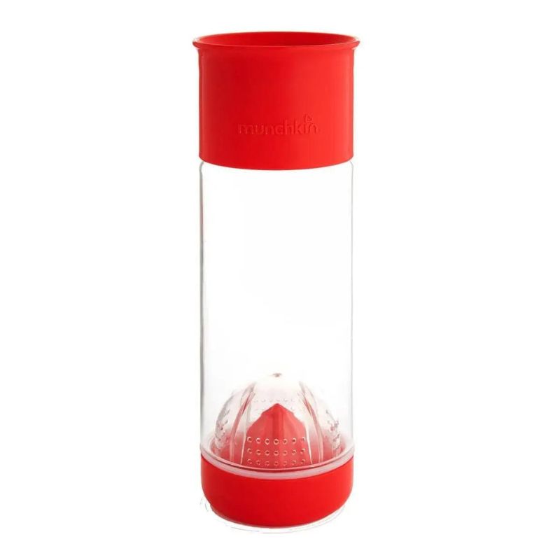 Ποτήρι με θήκη για φρούτα Munchkin Miracle 360° Fruit Infuser Cup 590ml Red 