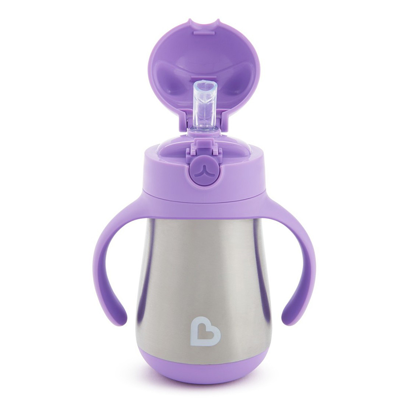 Θερμός Μπουκάλι Ανοξείδωτο Munchkin 237ml Cool Cat Purple