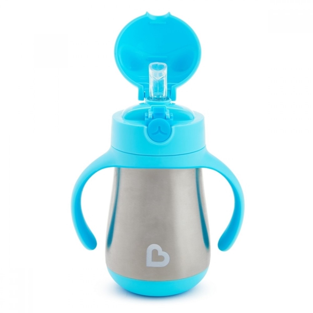 Θερμός Μπουκάλι Ανοξείδωτο Munchkin 237ml Cool Cat Blue Θερμός Μπουκάλι Ανοξείδωτο Munchkin 237ml Cool Cat Blue