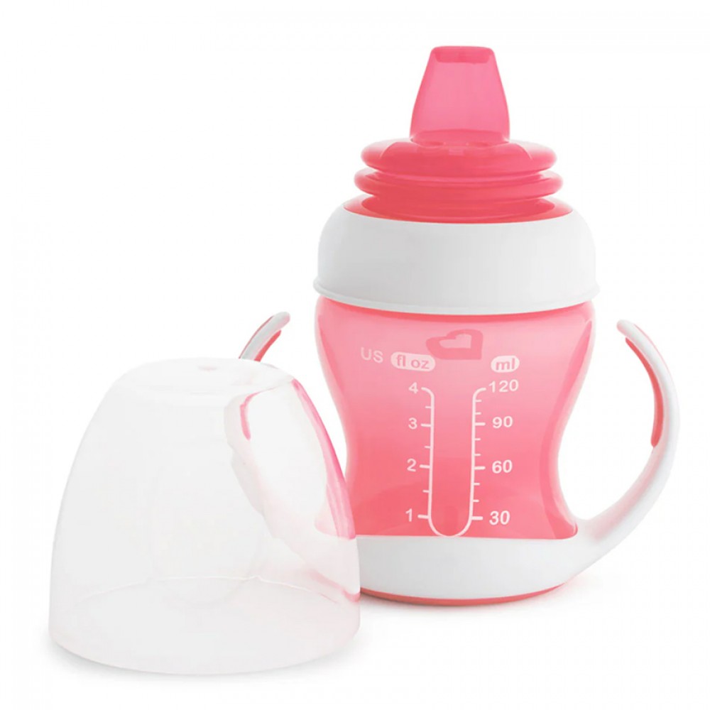 Εκπαιδευτικό Κύπελλο με Λαβές Munchkin Gentle Cup Pink 118ml (4m+) Εκπαιδευτικό Κύπελλο με Λαβές Munchkin Gentle Cup Pink 118ml (4m+)