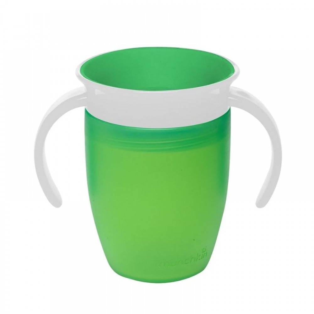 Κύπελλo Munchkin Miracle 360ᵒ Trainer Cup 6+ μηνών 207ml Green Κύπελλo Munchkin Miracle 360ᵒ Trainer Cup 6+ μηνών 207ml Green