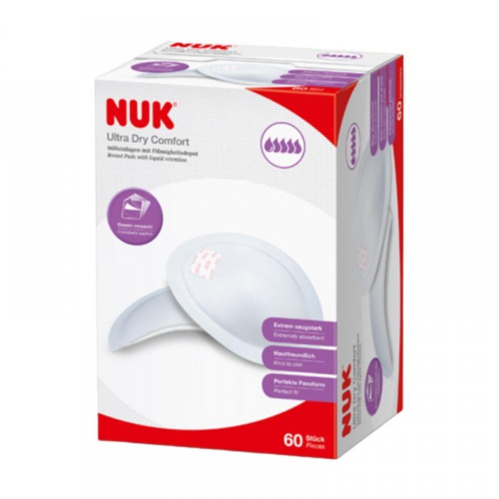 Επιθέματα Στήθους Nuk Ultra Dry Comfort 60τμχ