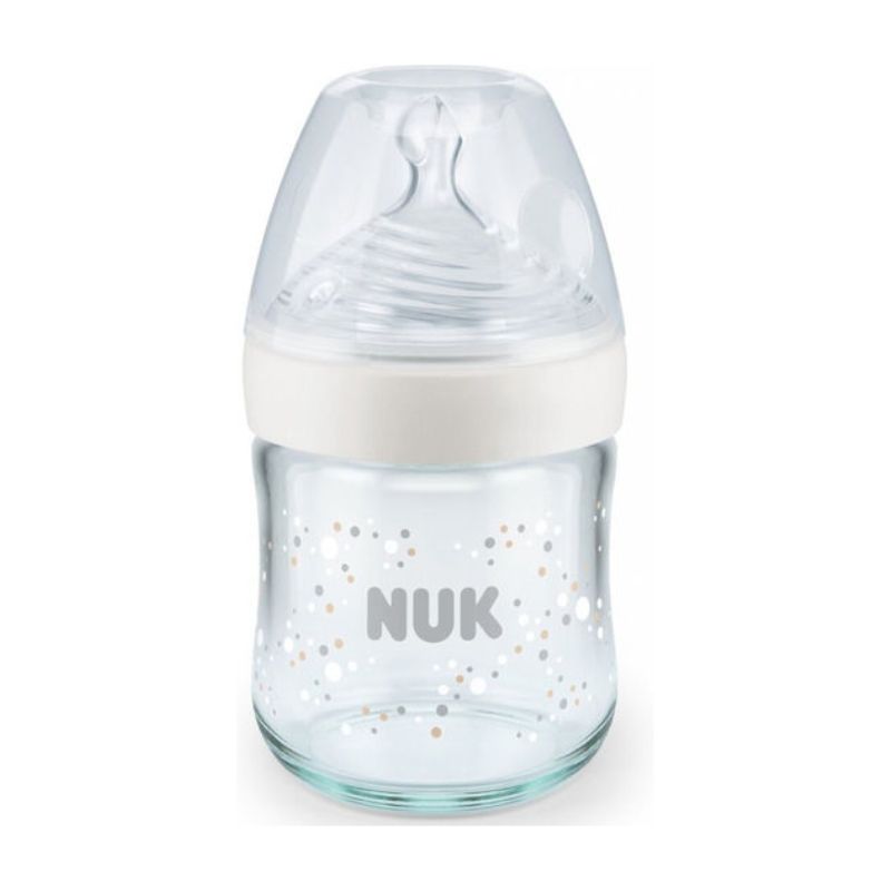 Γυάλινο Μπιμπερό Nuk Nature Sense 120ml 0-6m