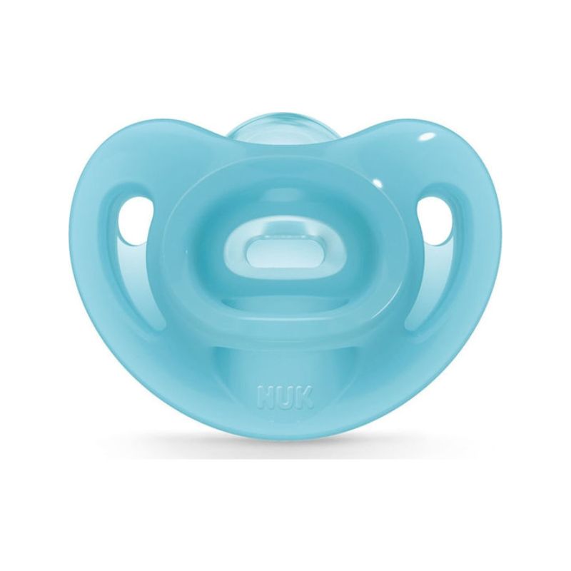 Πιπίλα Όλο Σιλικόνη Nuk Sensitive Blue 6-18m 