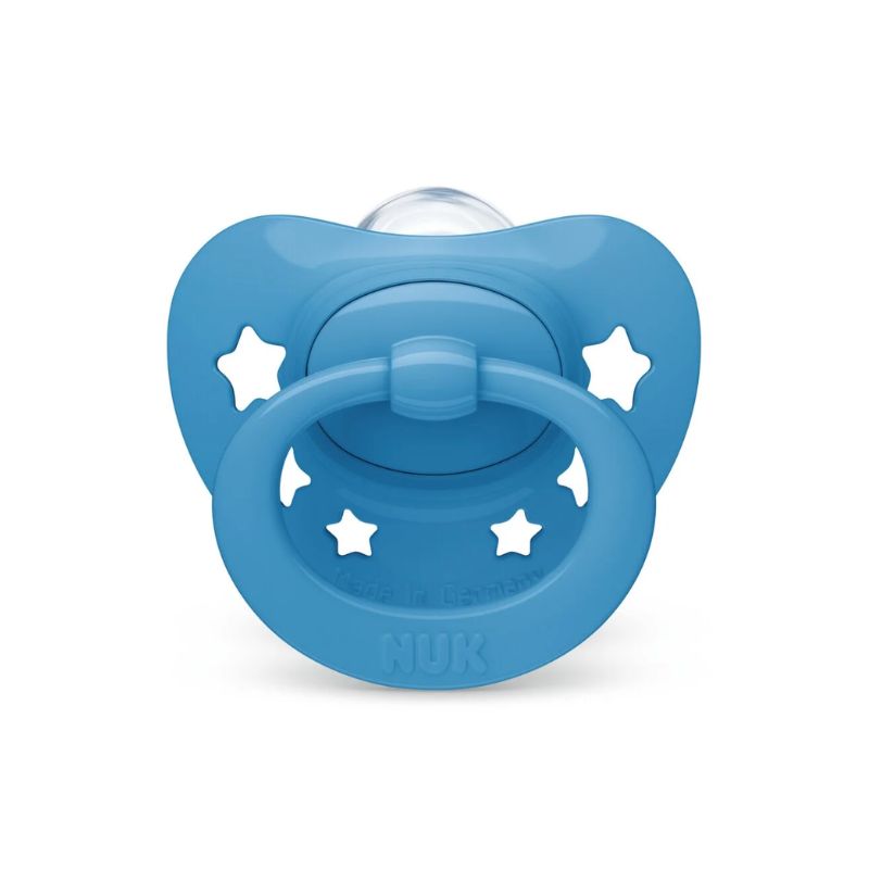 Πιπίλα Σιλικόνης με Θήκη Nuk Signature 6-18m Blue 