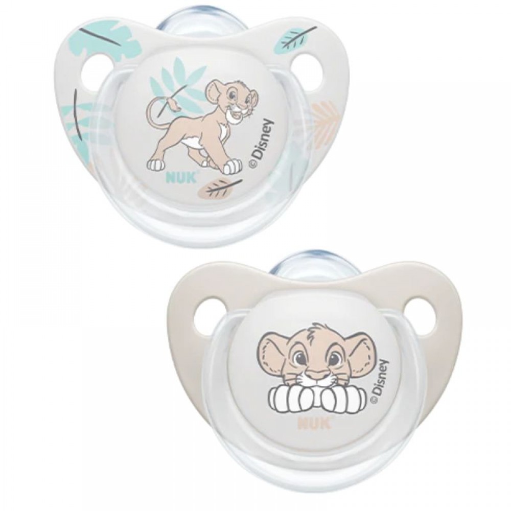 Πιπίλα Σιλικόνης NUK Disney Lion the King 0-6m (2 τμχ.) 